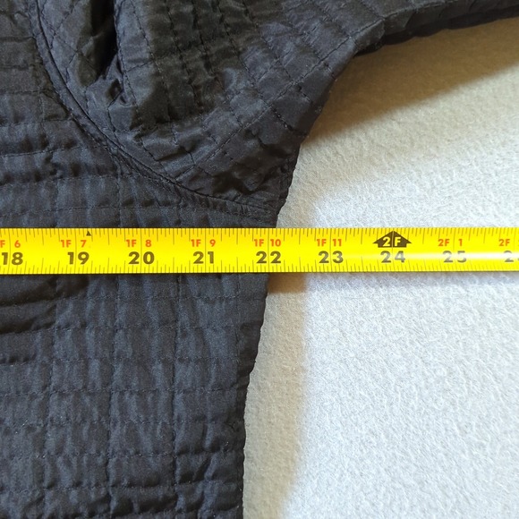 Sportelle Womens XL Black Quilted Snap Front Mock Neck Lightweight Jacket - Picture 5 of 6